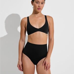 Left On Friday Plunge Top, Jet Black, Small, NTW